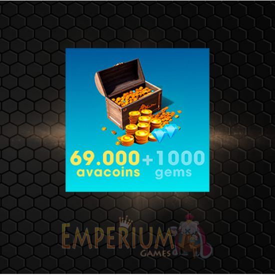 Avakin Life: 69000 Avacoins + 1000 gemas