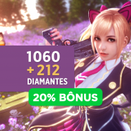 Free Fire 1060 Diamantes + 10% Bônus