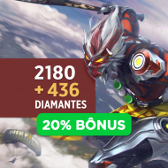 Free Fire 2180 Diamantes + 10% Bônus