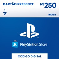 Cartão Presente Playstation Store - R$ 250,00 Reais