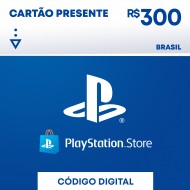 Cartão Presente Playstation Store - R$ 300,00 Reais