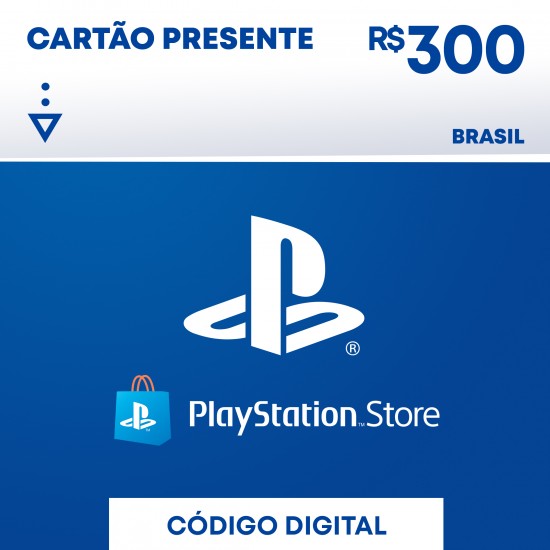 Cartão Presente Playstation Store - R$ 300,00 Reais