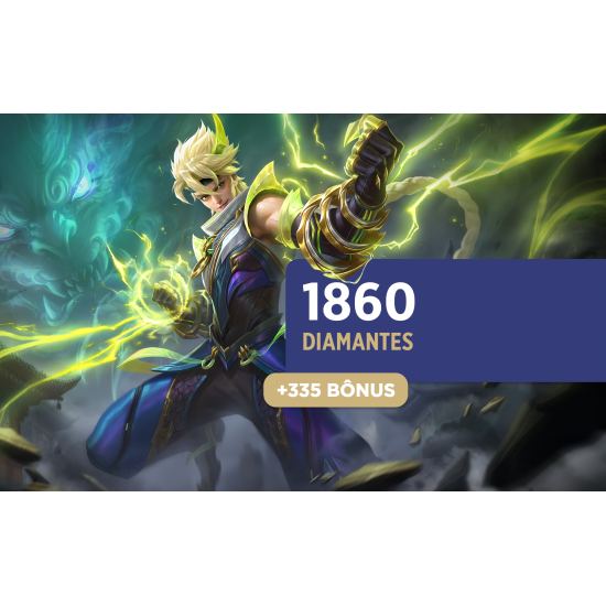 Mobile Legends Bang Bang - 1860 Diamantes + 335 Bônus