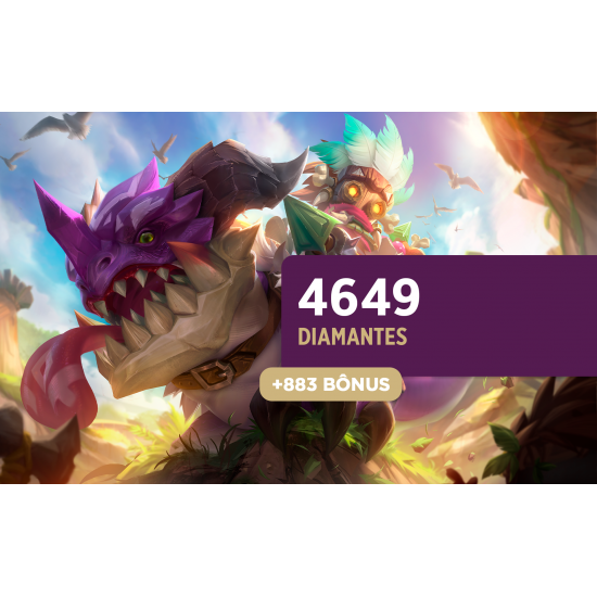 Mobile Legends Bang Bang - 4649 Diamantes + 883 Bônus