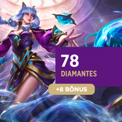 Mobile Legends Bang Bang - 78 Diamantes + 8 Bônus