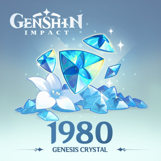 Genshin Impact: 1980 + 260 Cristais Gênesis